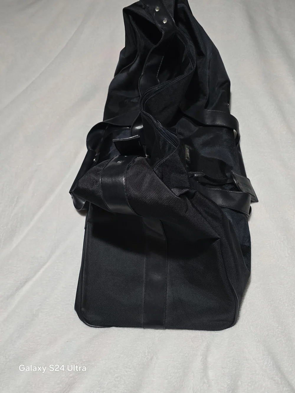 Versace Black Travel Duffel Bag for Men